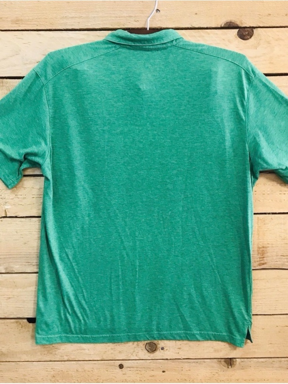 STIO Divide Polo Shirt Mens L Large Green Short Sleeve Golf Outdoors Hiking - Picture 4 of 7
